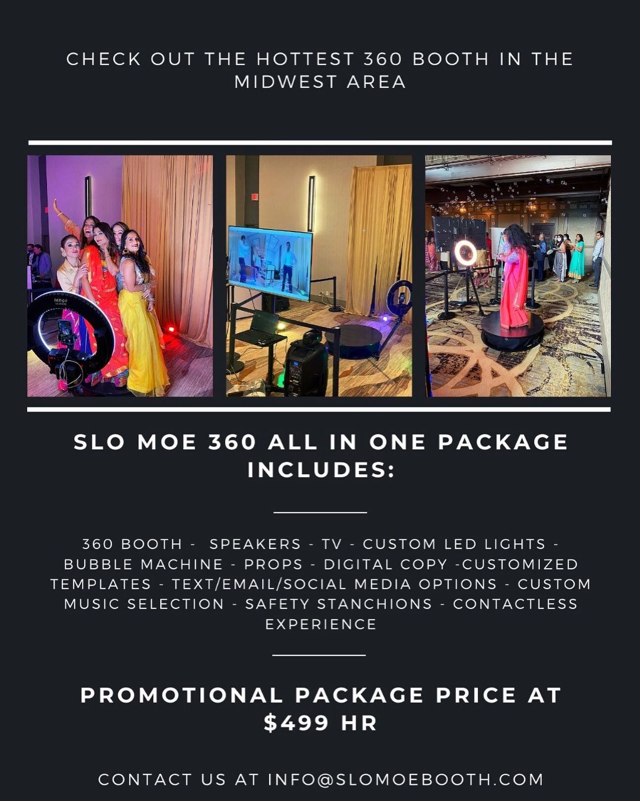 Check out the hottest 360 booth in chicago. Book today!
