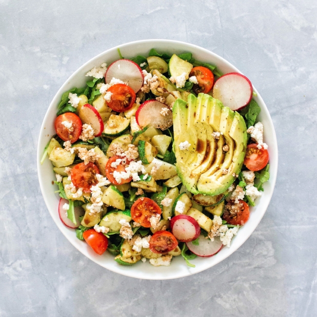 Summer Vegetable Arugula Salad