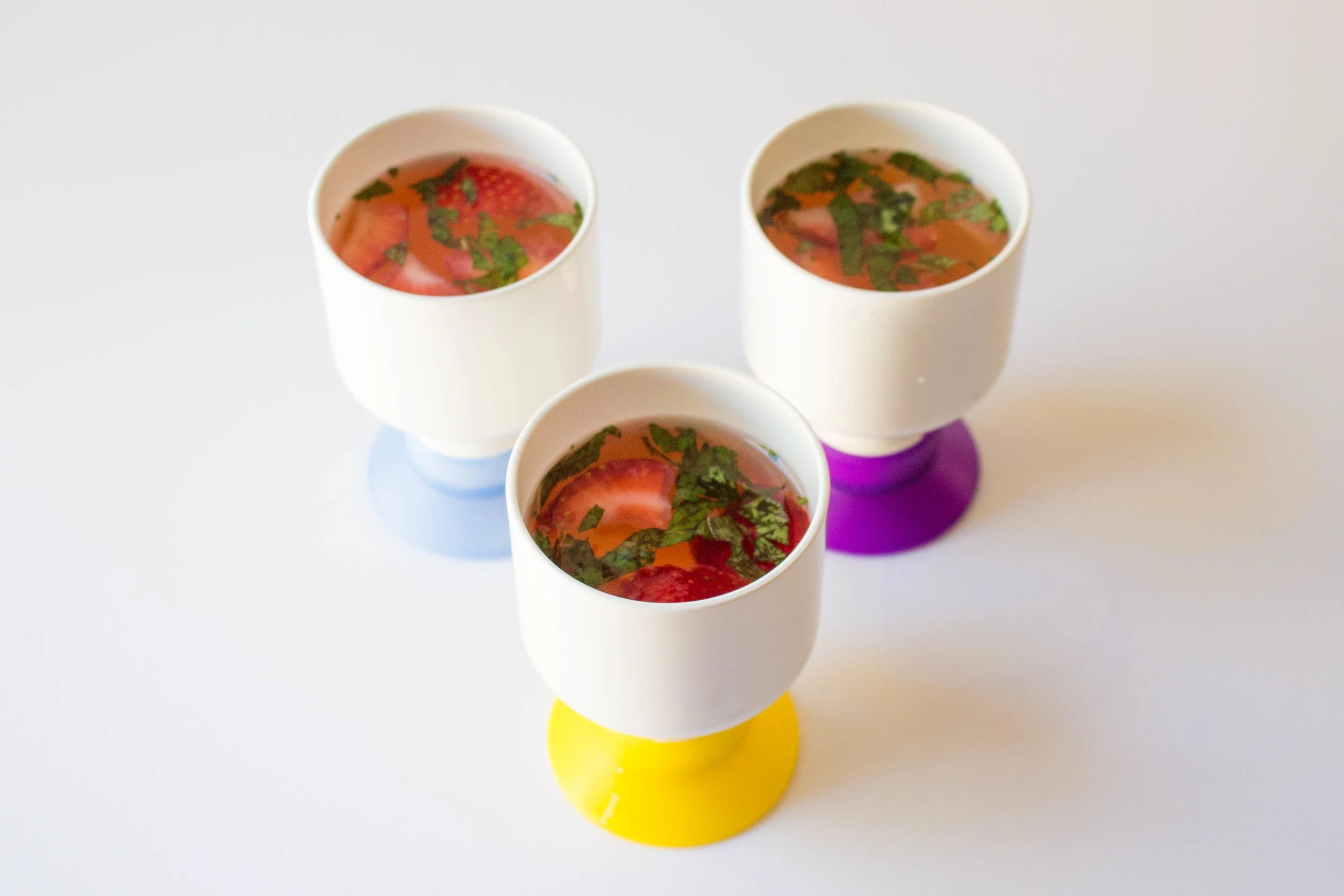 Strawberry Mint Water Cocktail With Dopper