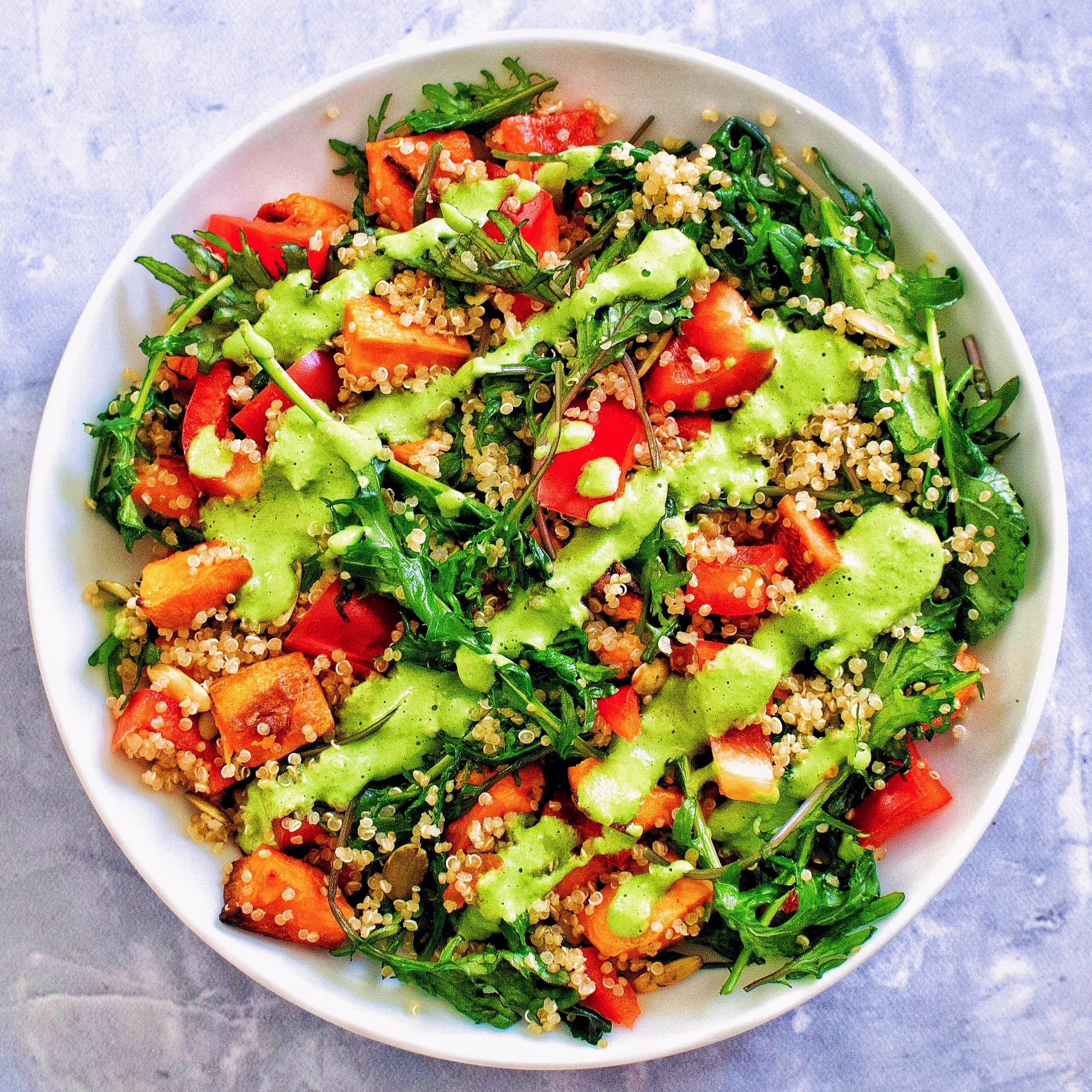 Quinoa Green Goddess Bowl From Forks Over Knives Meal Planner