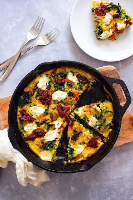 Harissa Chickpea Frittata
