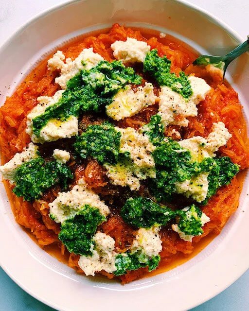 Spaghetti Squash with Vegan Almond Ricotta.JPG