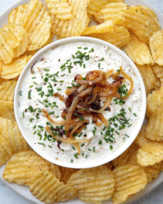 Caramelized Onion Greek Yogurt Dip