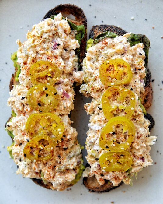 Plant-Based Creamy Jalapeño Chickpea Salad