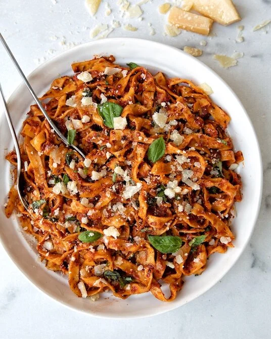 Linguine with Sun-Dried Tomato Sauce