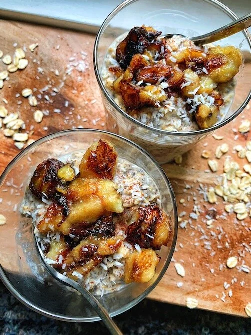Caramelized Banana Overnight Oats