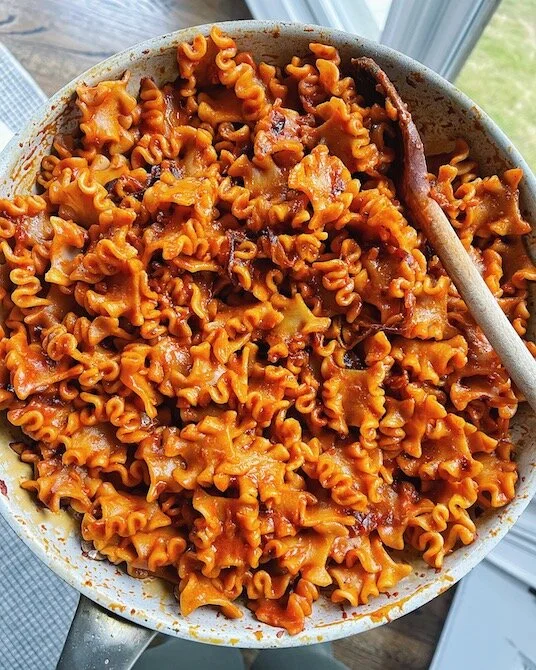 Spicy Caramelized Onion Pasta
