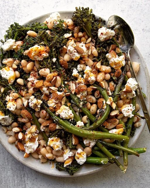 Broccolini and White Beans with Hot Honey.JPG