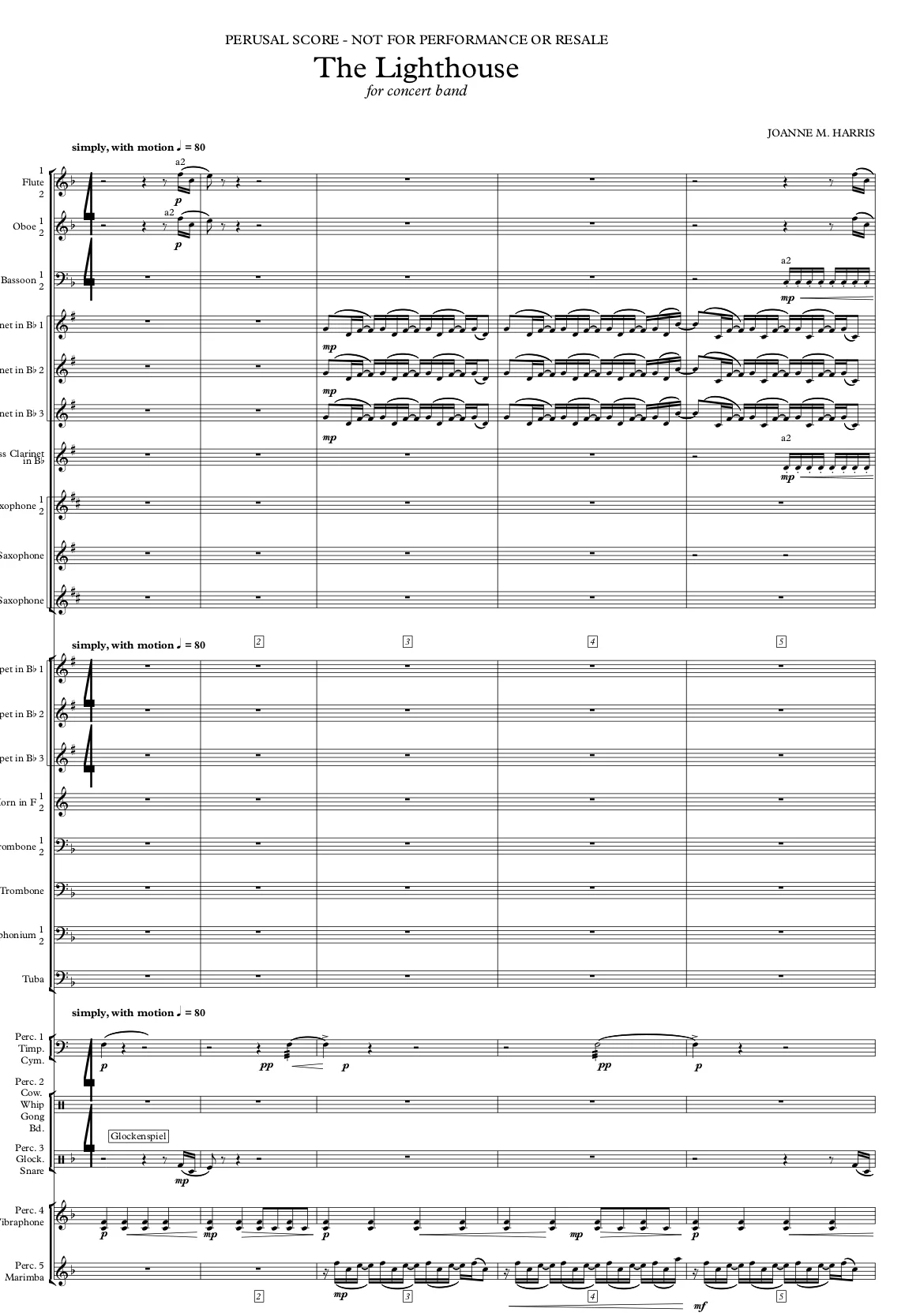 The Lighthouse Score And Parts Pdf Only Joanne Harris