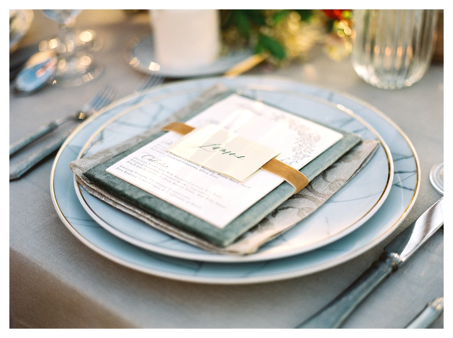 wedding table details