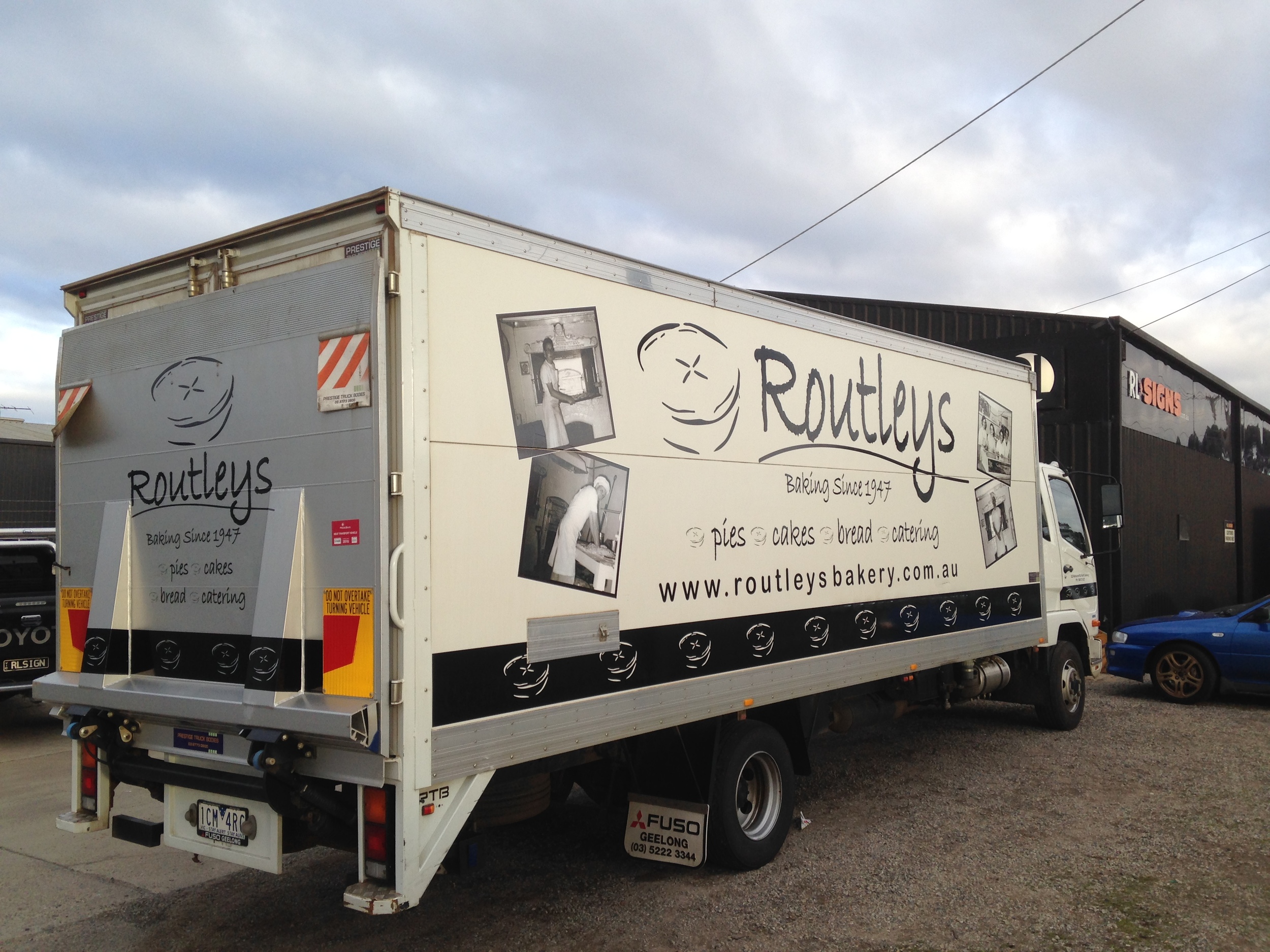 Routleys Bakery Truck Signage