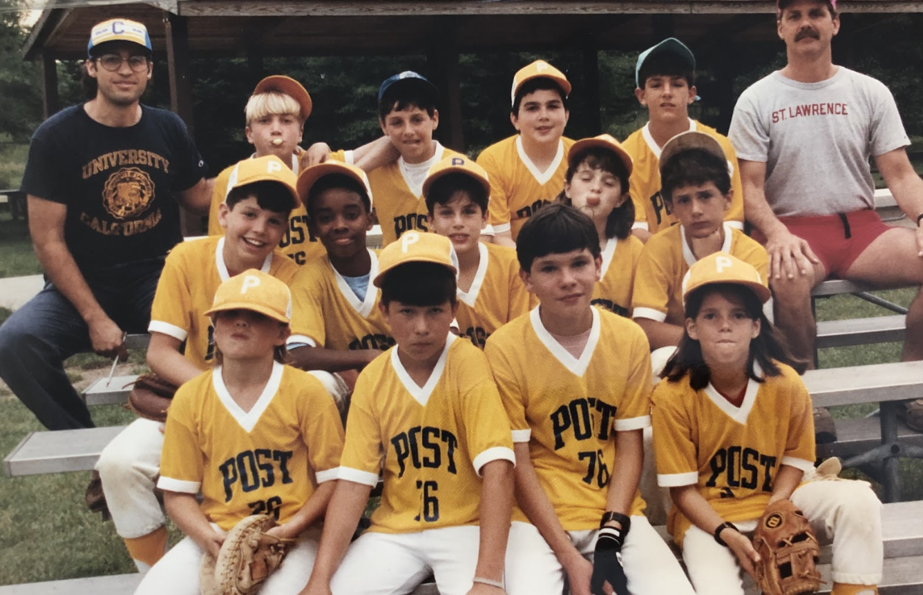 Courtney Pollack with her Little League team.