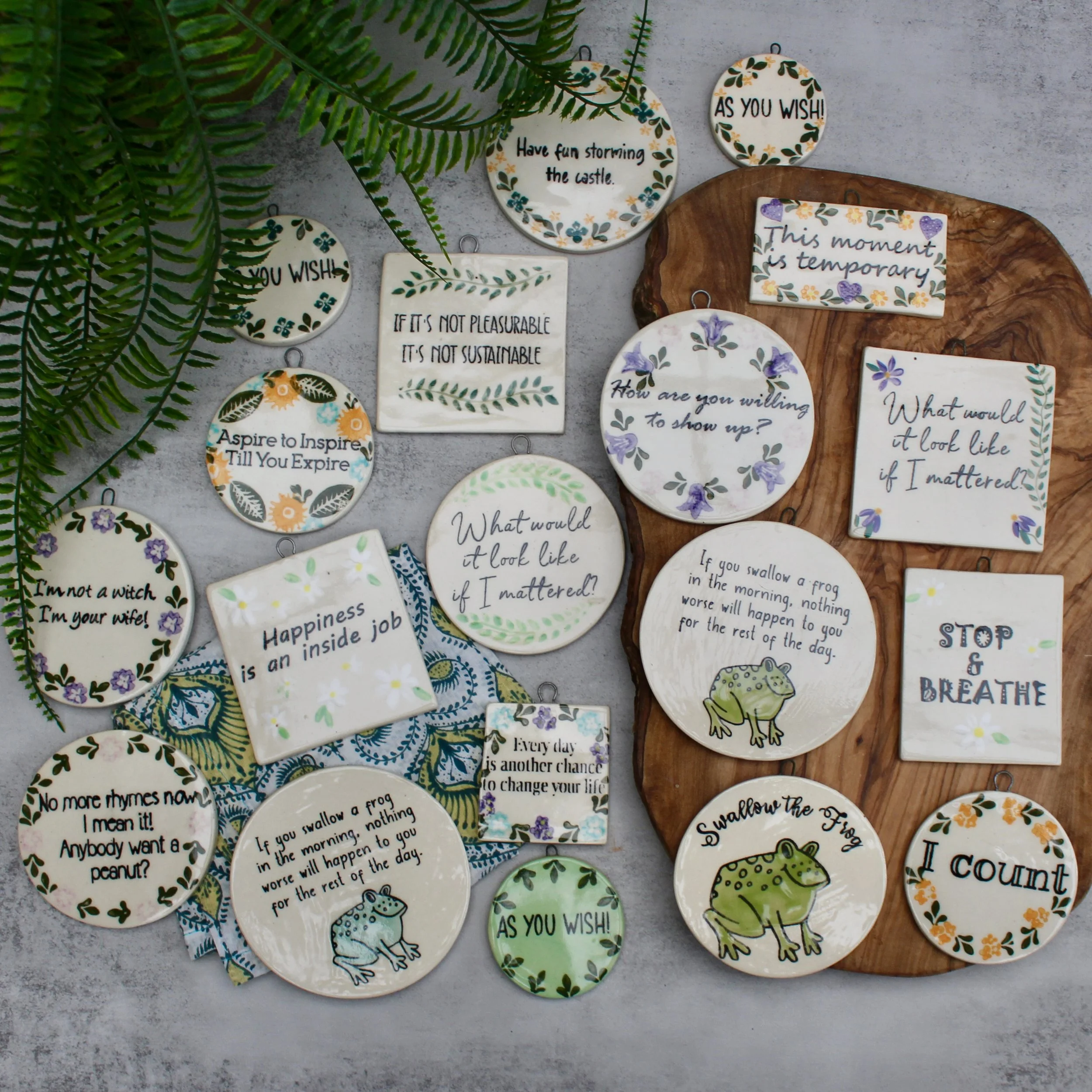 Inspirational / Motivating / Funny Ceramic Sign - READY TO SHIP