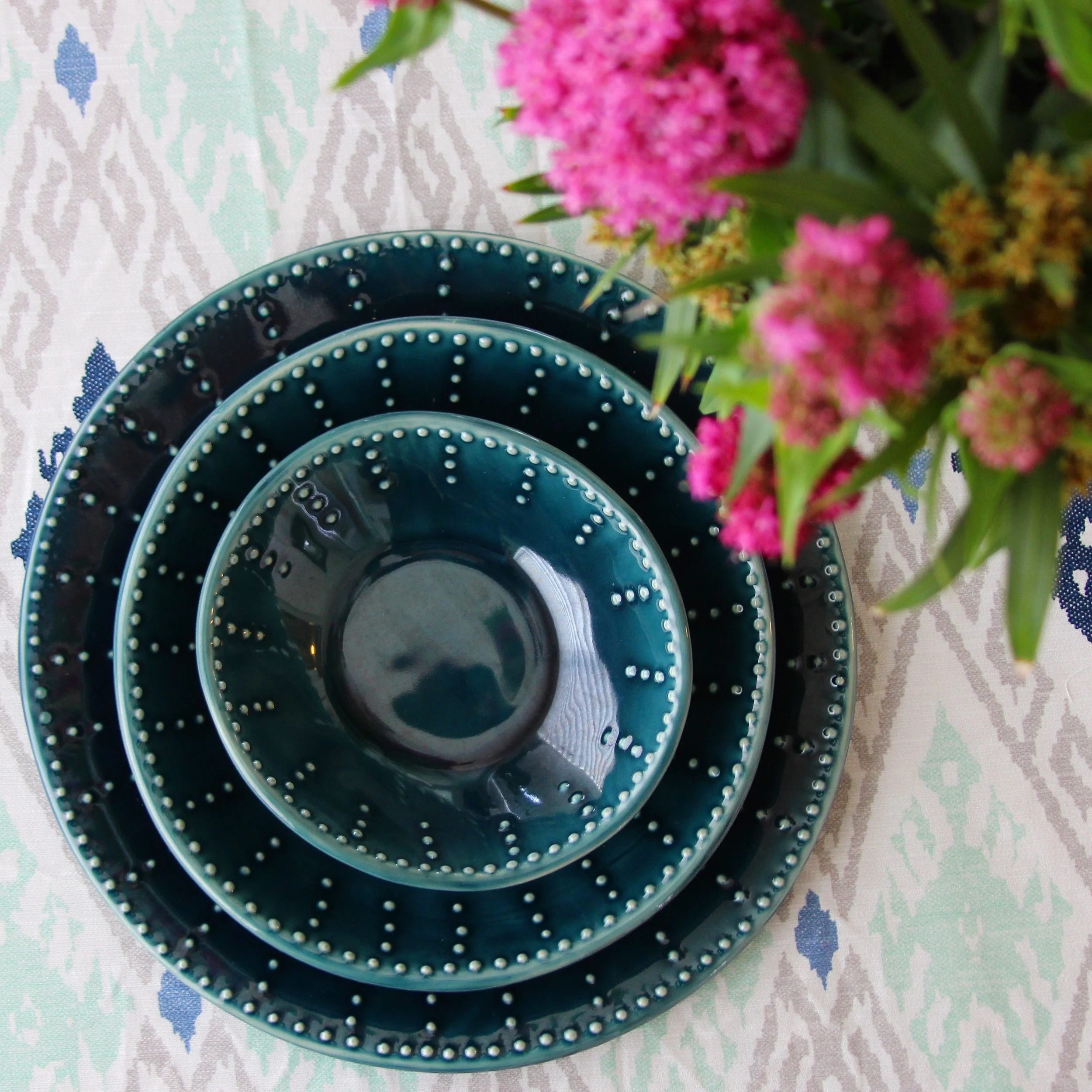 Deep Sea Blue Dinnerware