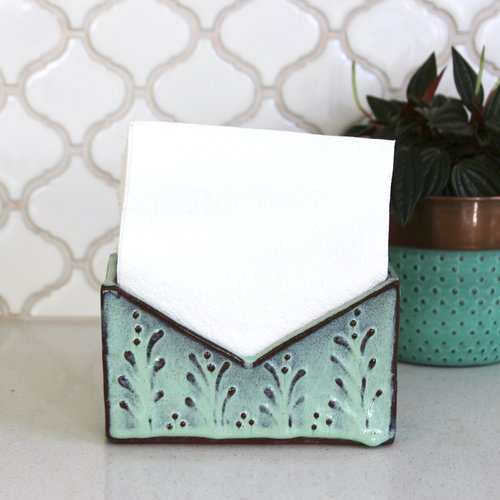 Aqua cheap napkin holder