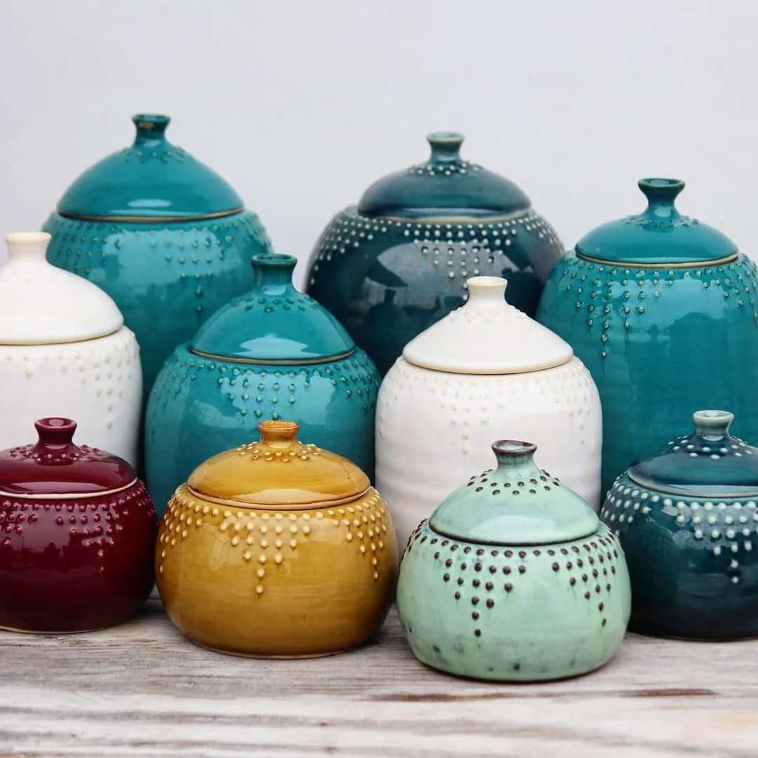 Making some jars today in the pottery studio. What is keeping you busy?