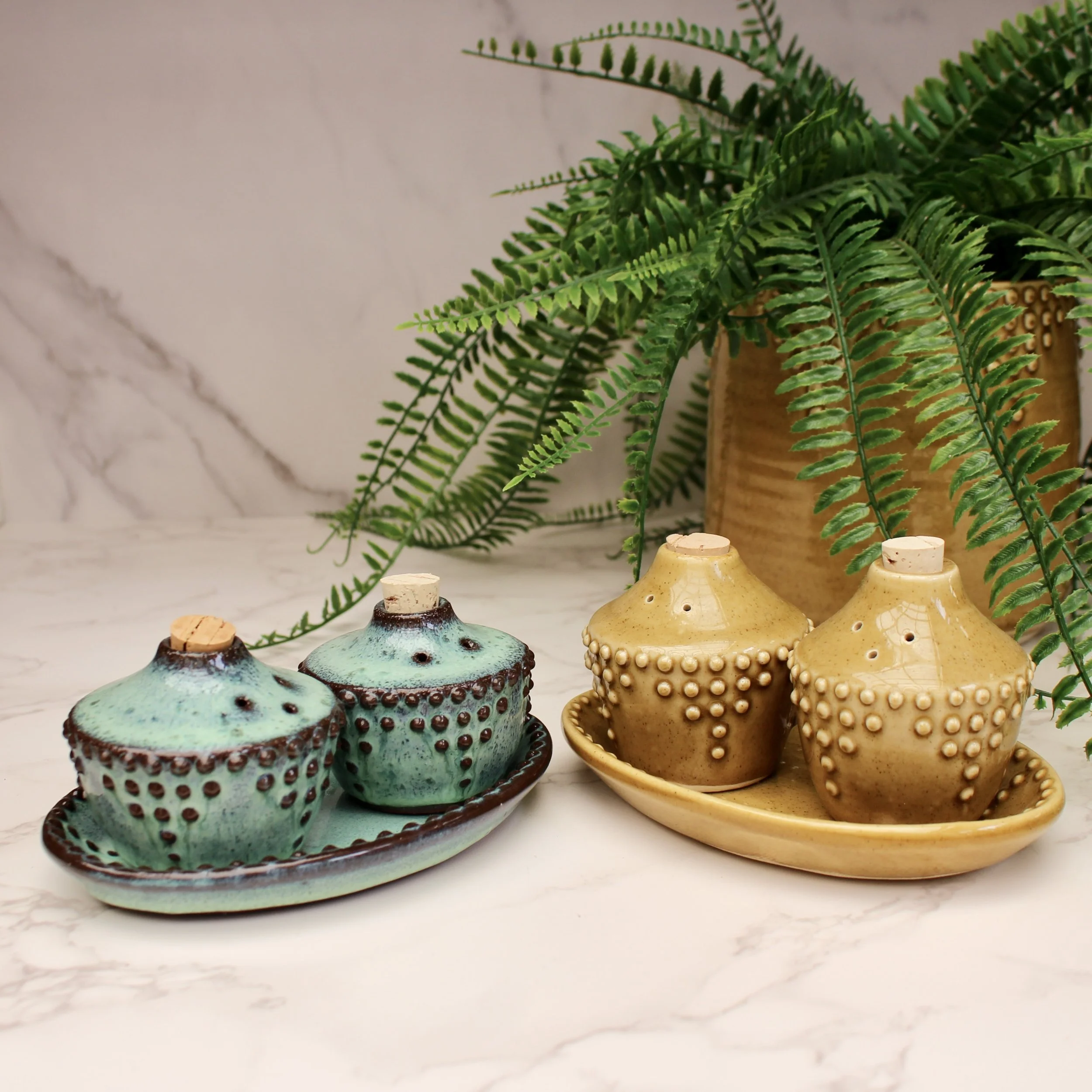 Spice Shakers, Salt and Pepper Set  - READY TO SHIP