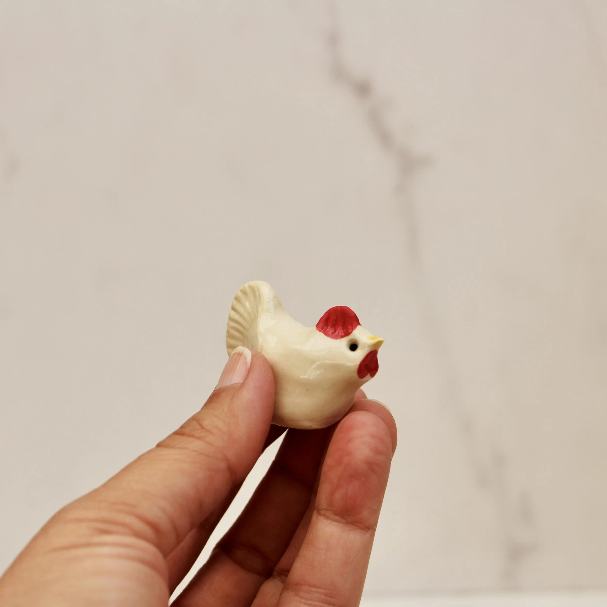 Miniature Chicken Sculpture - READY TO SHIP