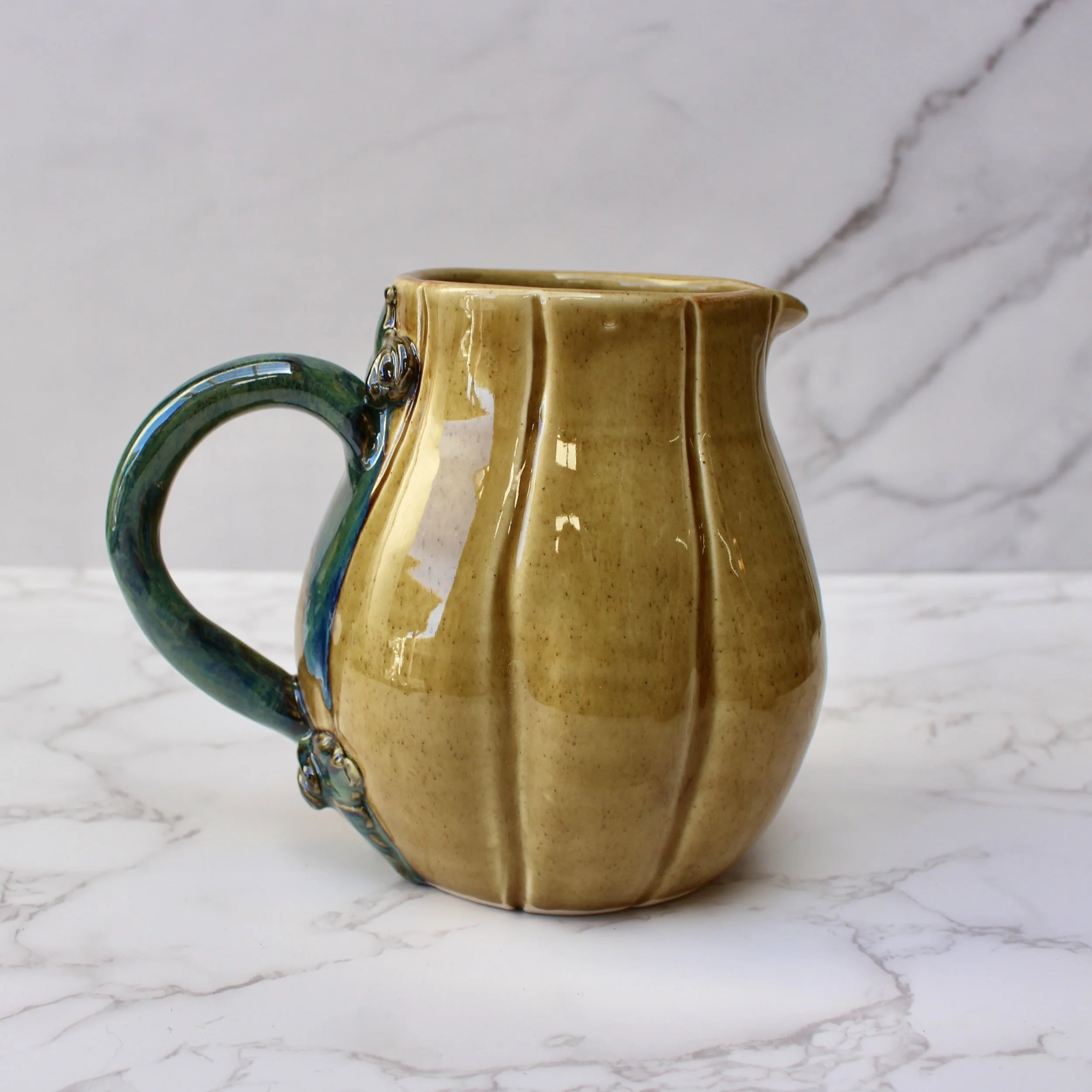 Pumpkin Gourd Gravy Boat - Small Pitcher - READY TO SHIP