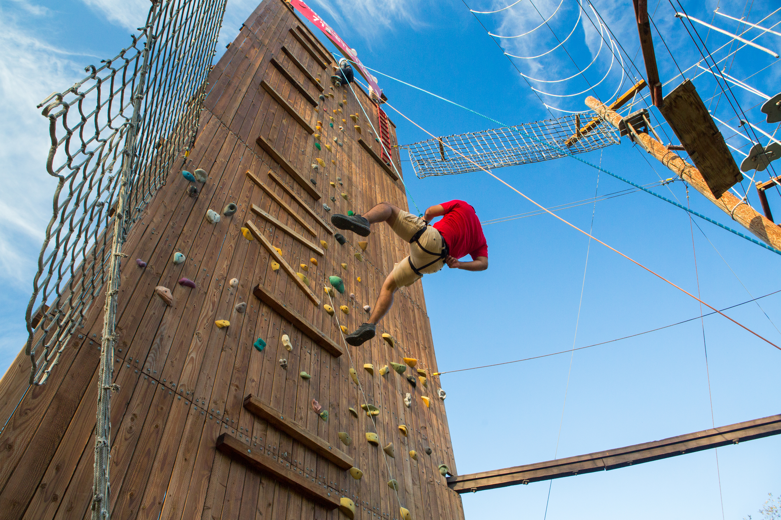   Team Building on a Rope  