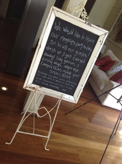 Cream Easel Hire