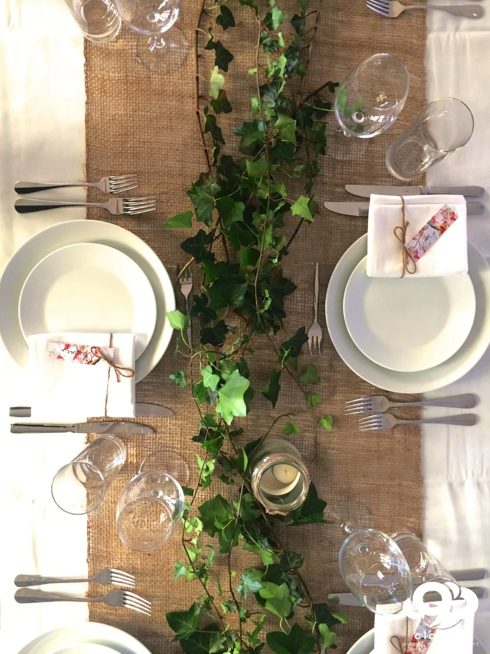 Table Setting : rustic style