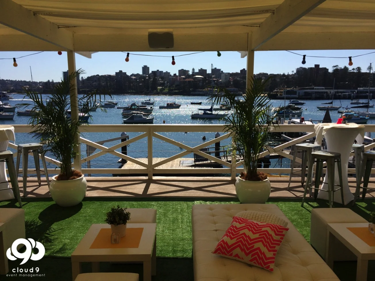 Cocktail Setting - overlooking Manly Wharf