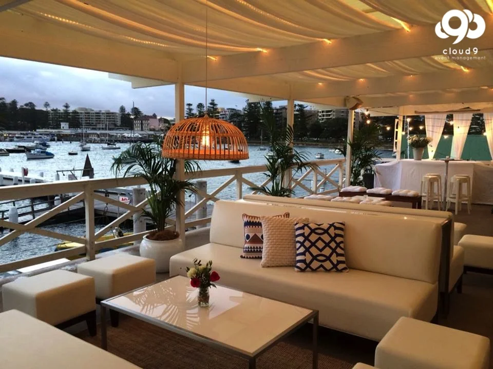 Yacht Club Balcony Styling - Wedding Reception