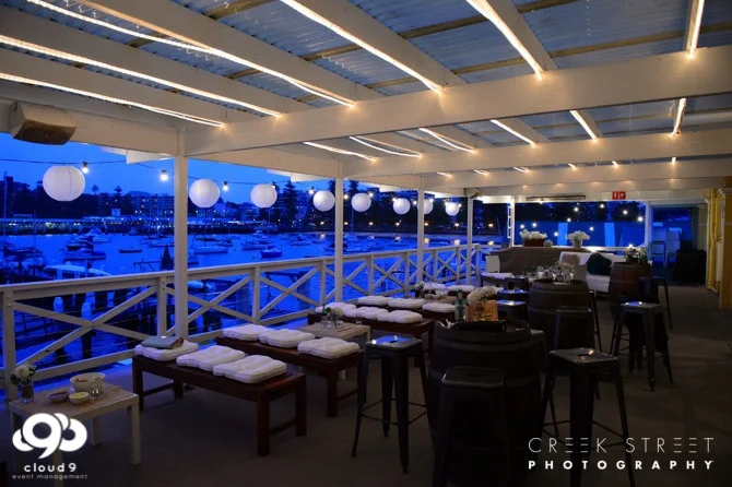 Wedding Reception Styling - balcony set up