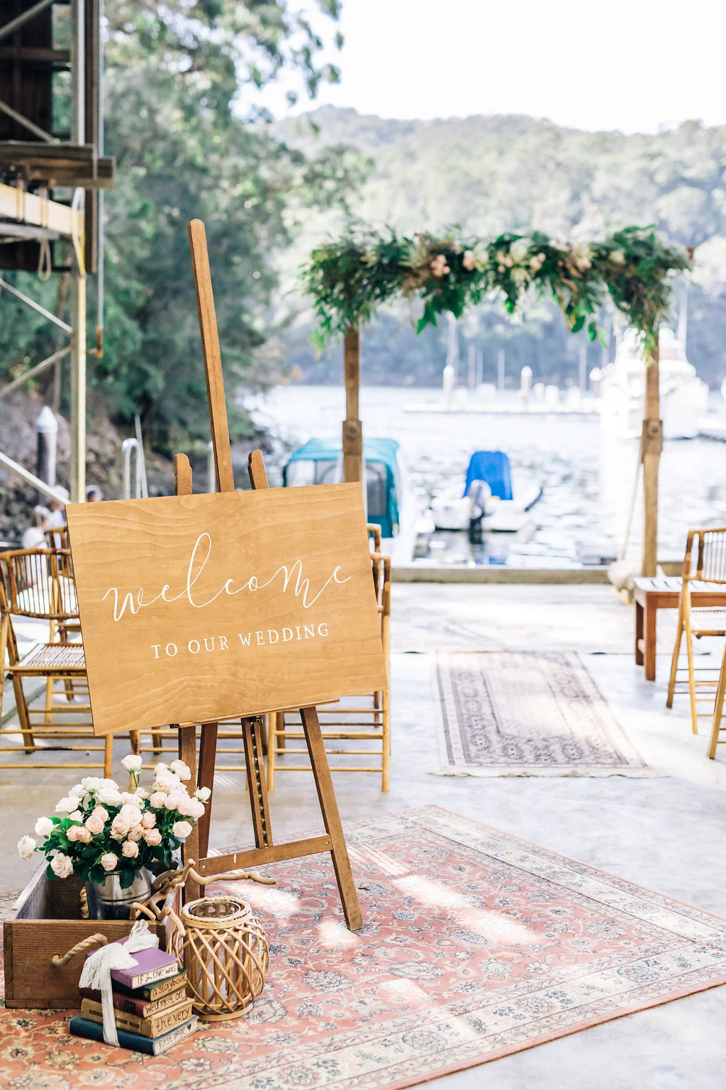 Wedding-Welcome-Sign-Rustic-Ceremony-Hire-Waterfront-Venue.jpg