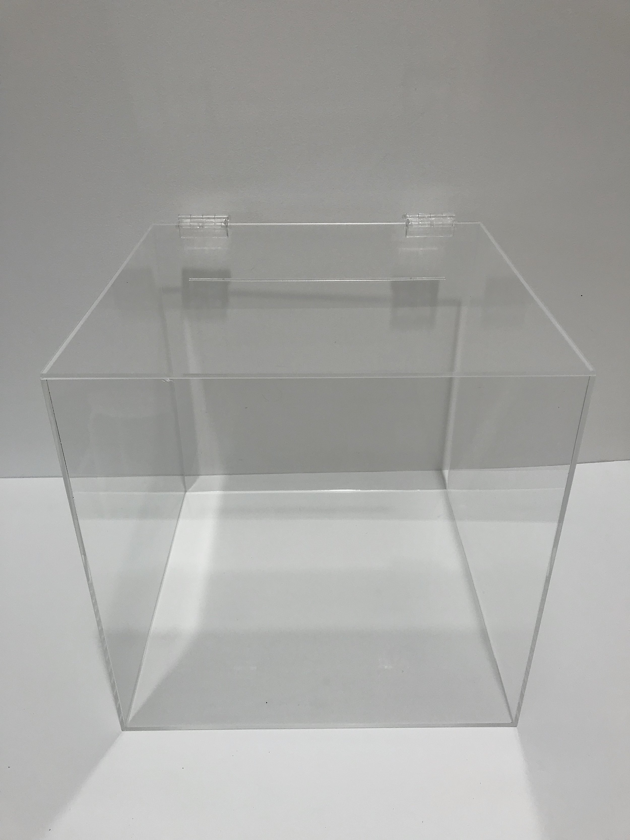 clear perspex box
