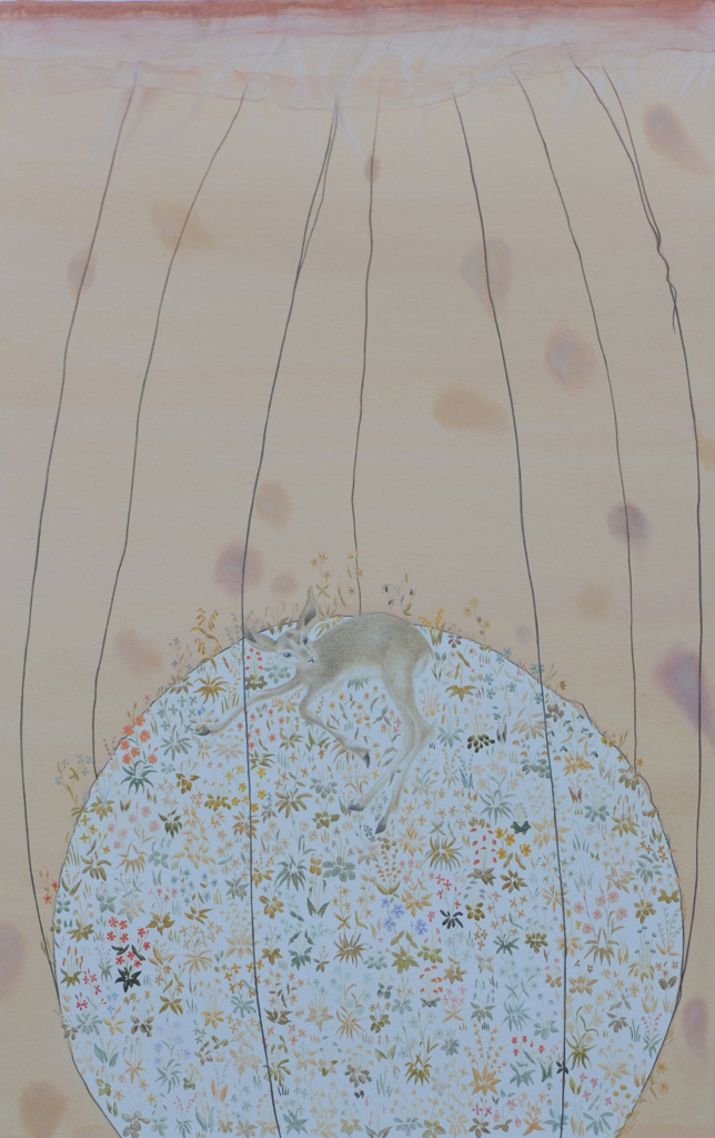   Untitled   Gouache on  Wasli  paper  18&nbsp;x 28 cm  2011 