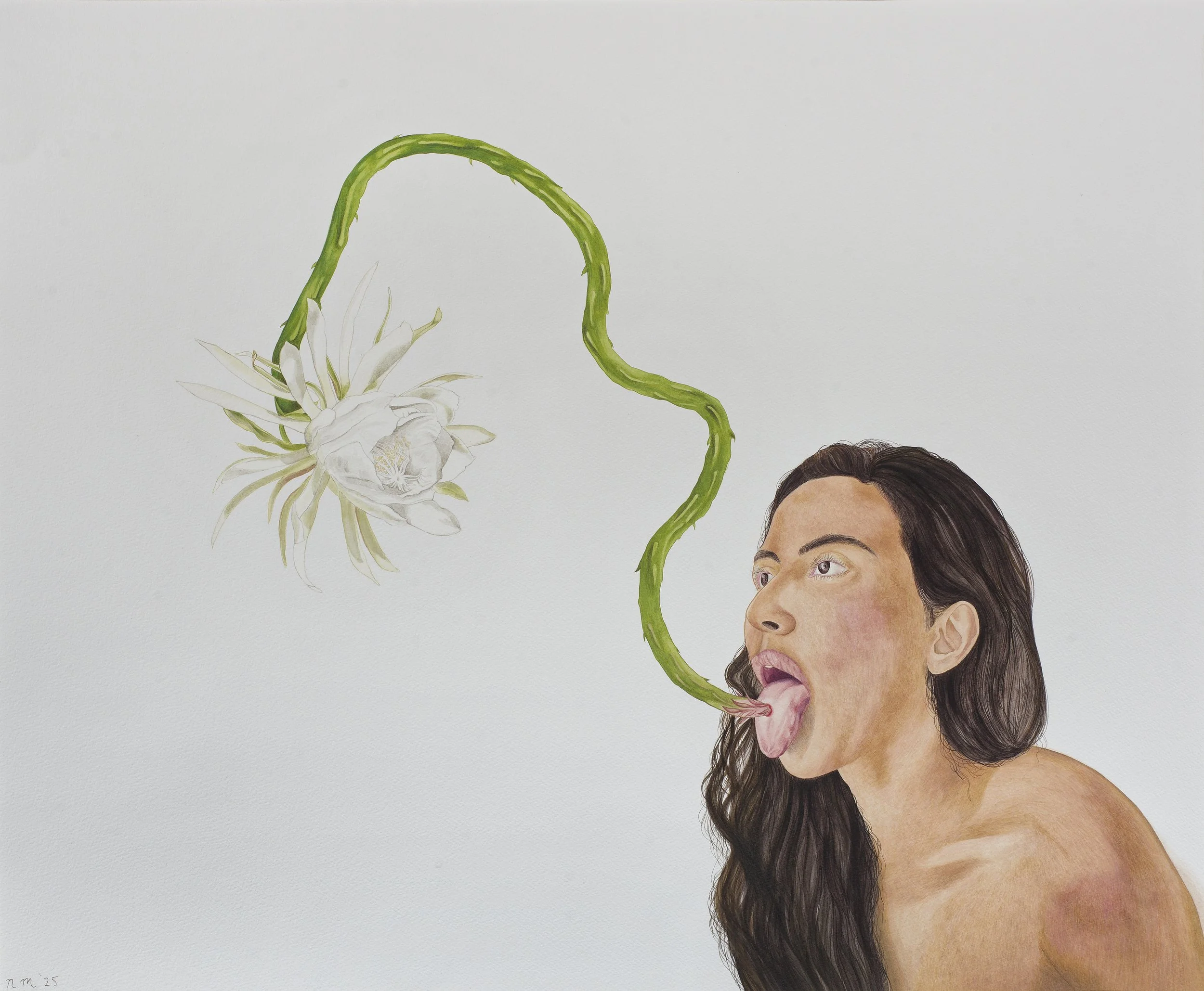   Portrait   Watercolour on paper  85 × 70 cm  2025 