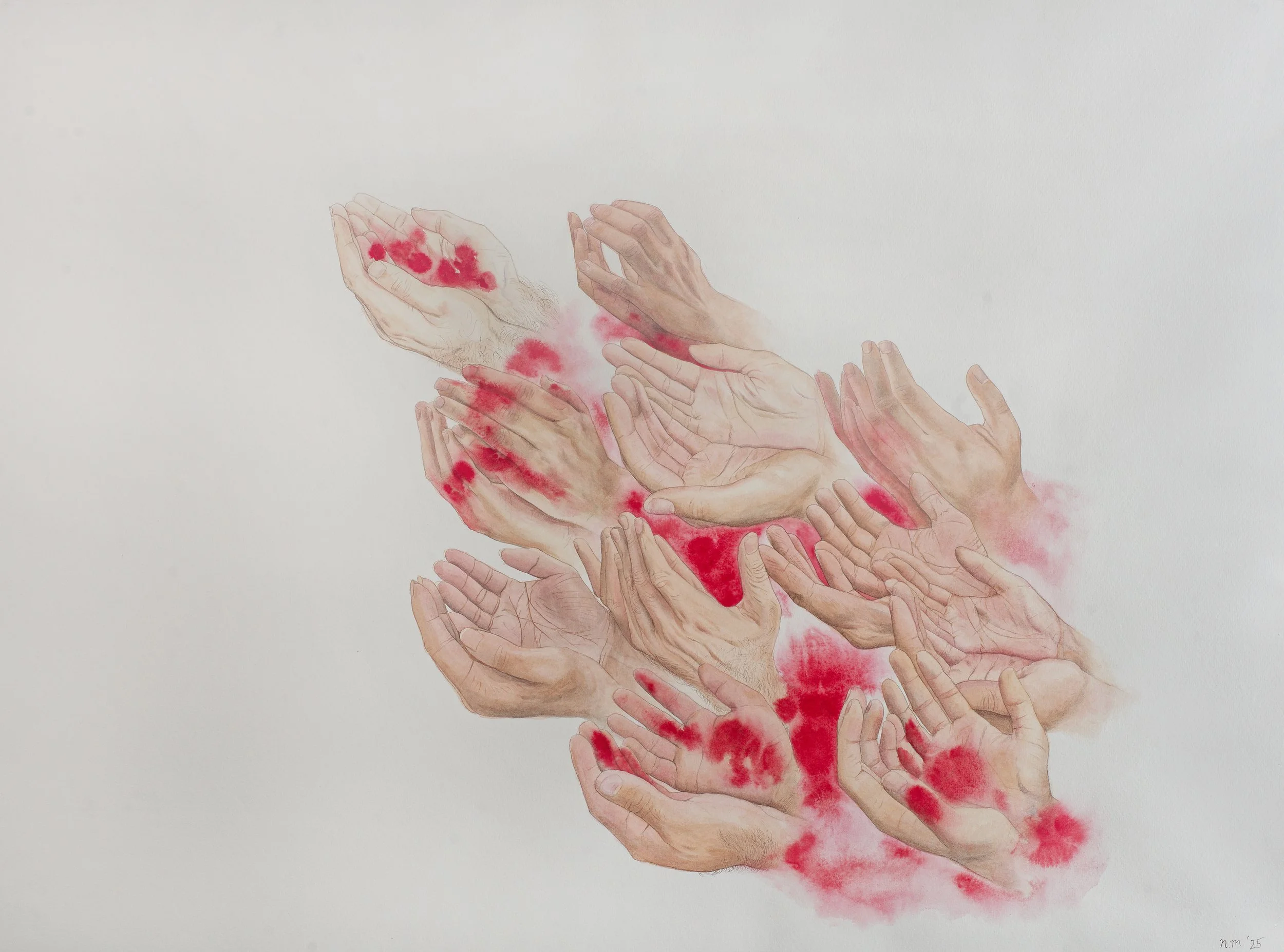   Untitled   Watercolour on Paper  107 × 79 cm  2025 