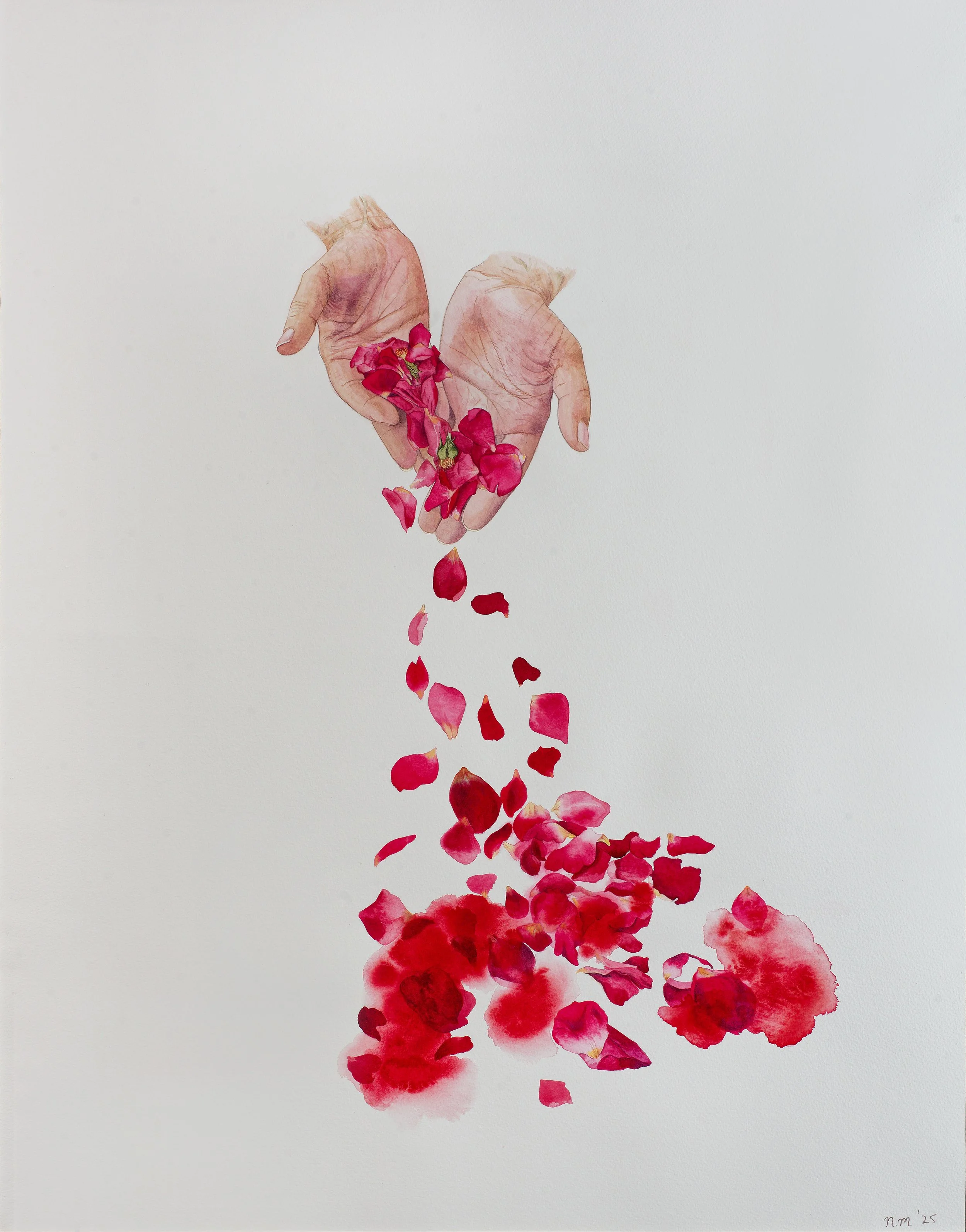  Untitled   Watercolour on Paper  68 × 87 cm  2025 
