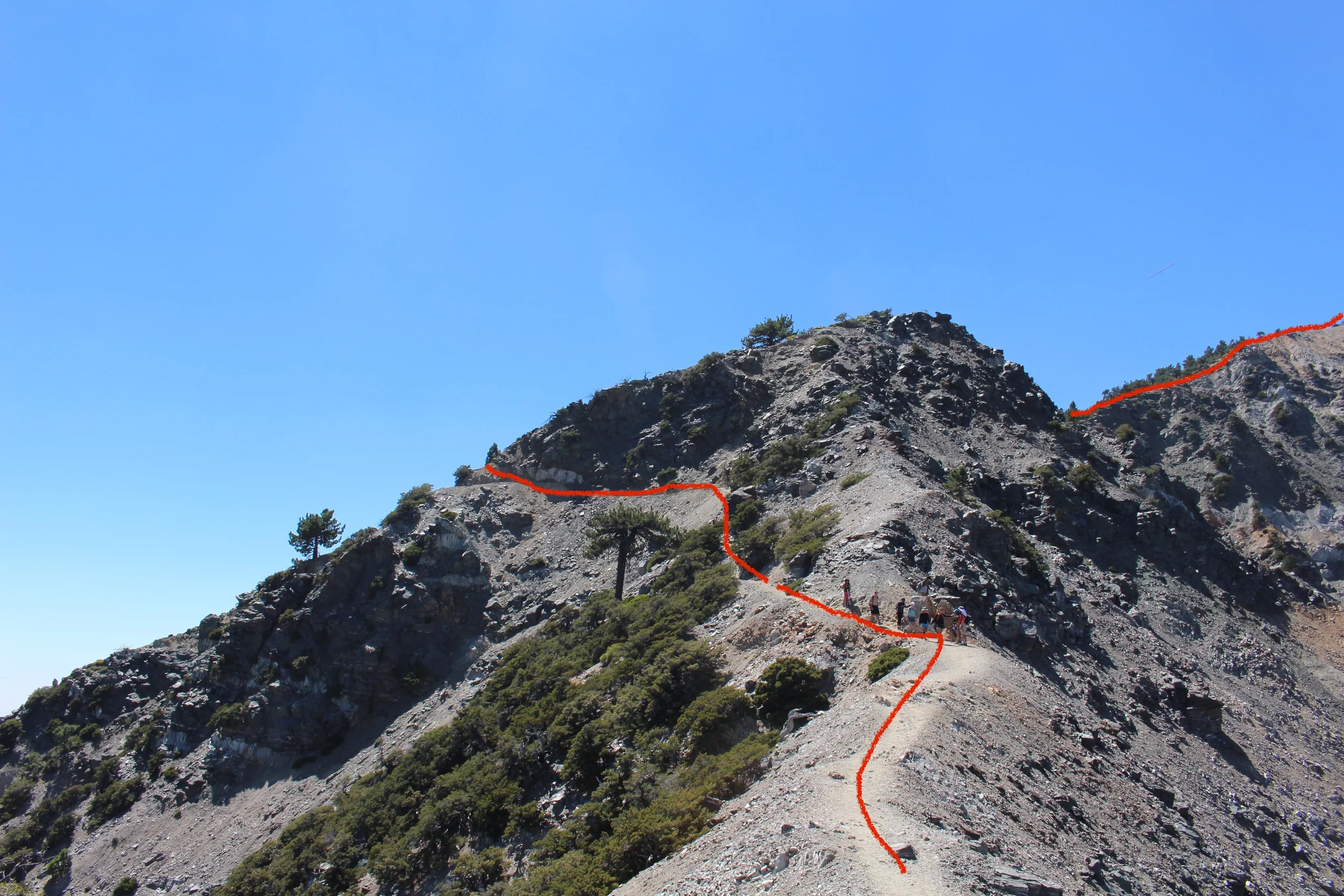 The descent across Devil's Backbone.