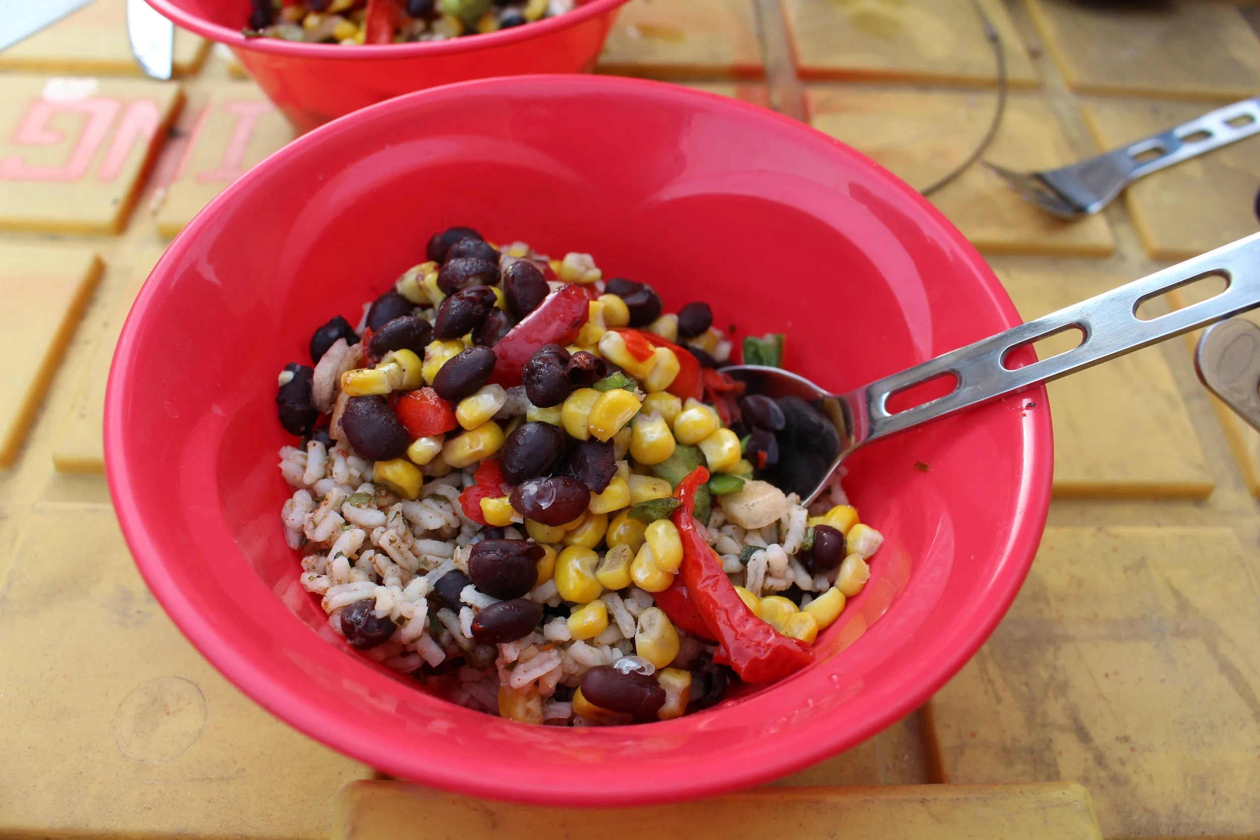 Camp Meal 2: Veggie Burrito Bowls