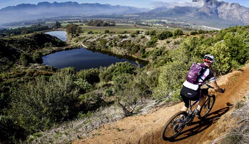 Mountain Biking on Boschendal Trails