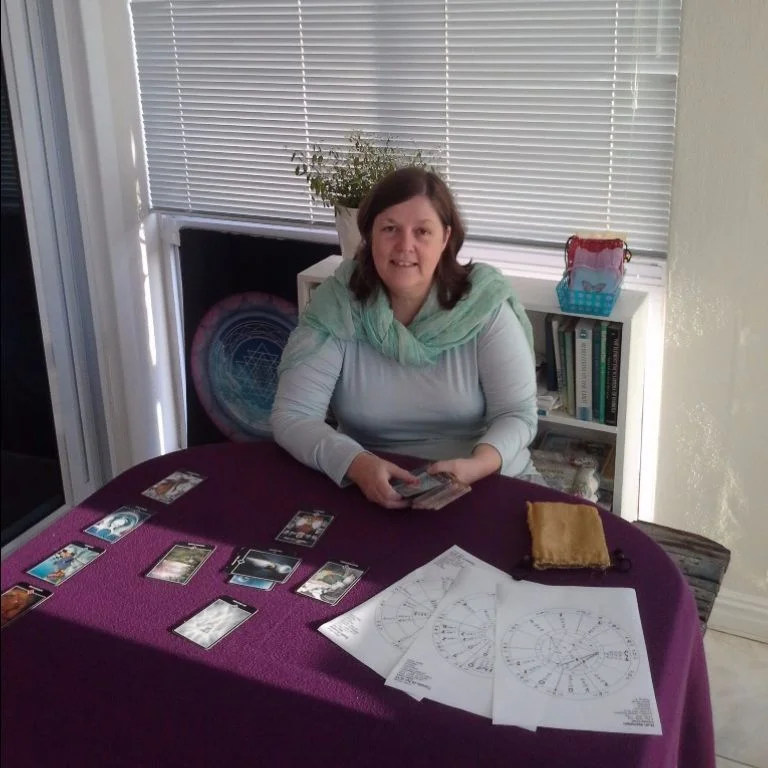 Photo; Susan in her consulting room.