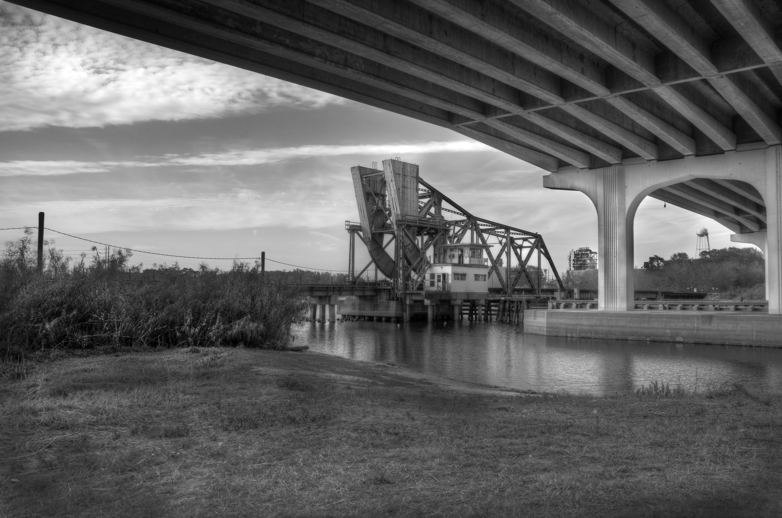 Historic Railroad Counterweight Bridge