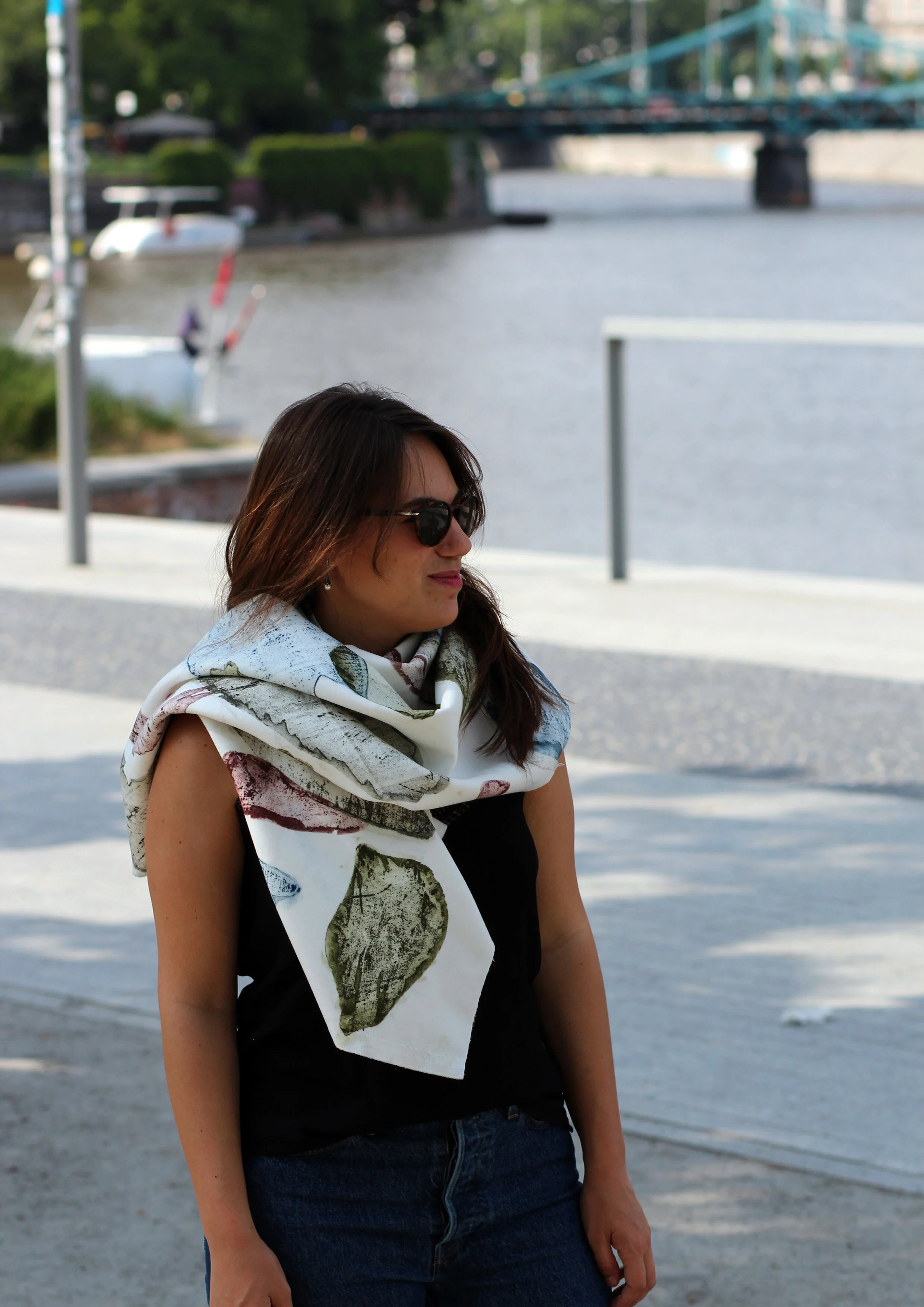   Odra  (2019)  intaglio onto textile, as scarves  20.5” x 59” (flannel), 19.5” x 66” (cotton)  $135  4 available 