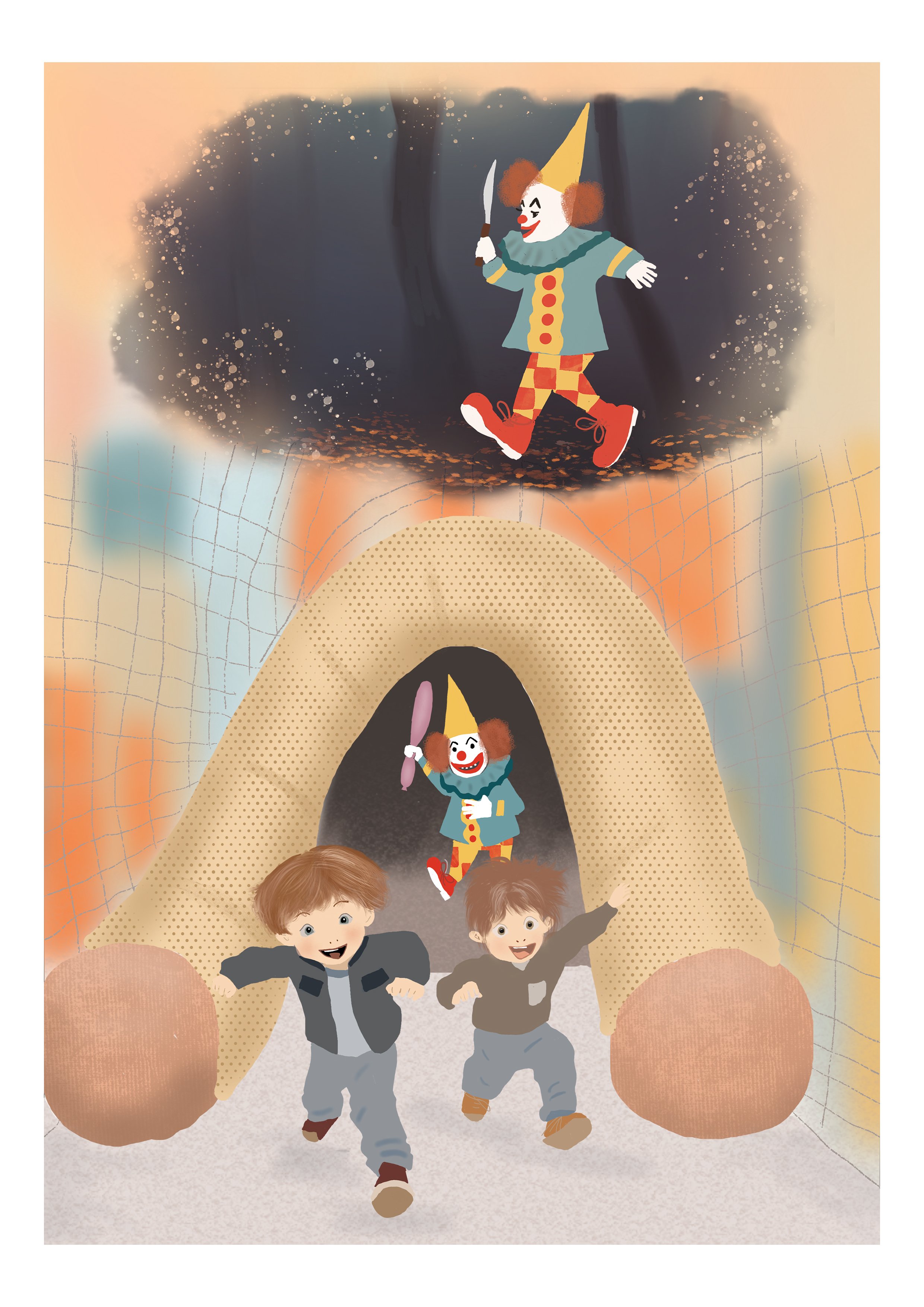 Forest of clowns
