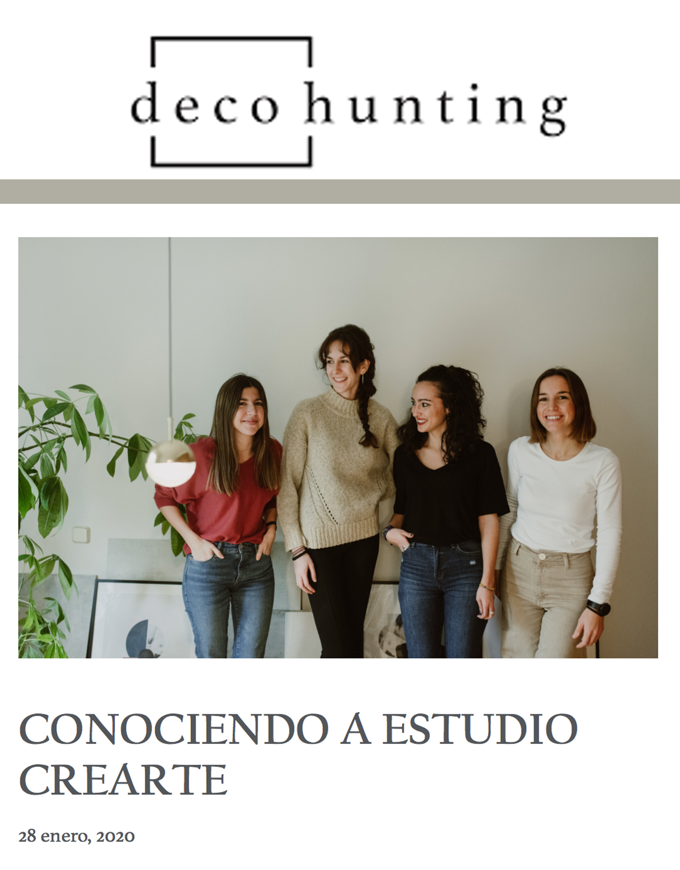 DECOHUNTING . Enero 2020