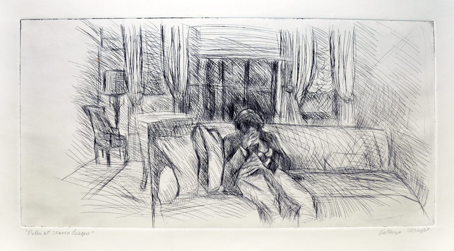 PETER AT UNION LEAGUE – 18"x9"