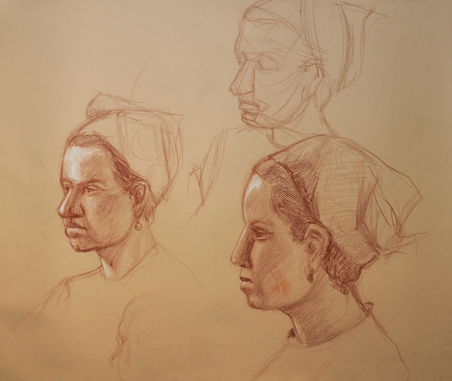 HEAD STUDY AT PENNSYLVANIA ACADEMY OF ART