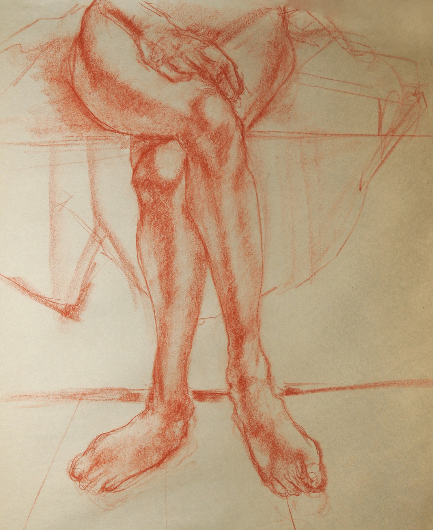 LEG STUDY AT PENNSYLVANIA ACADEMY OF FINE ART
