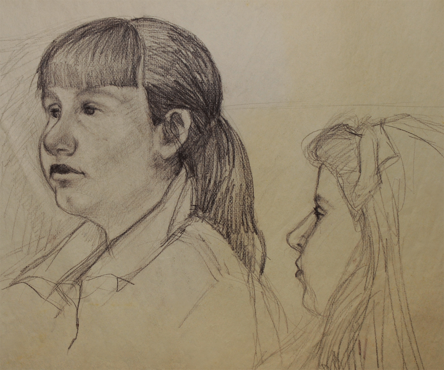 STUDY OF TWO GIRLS