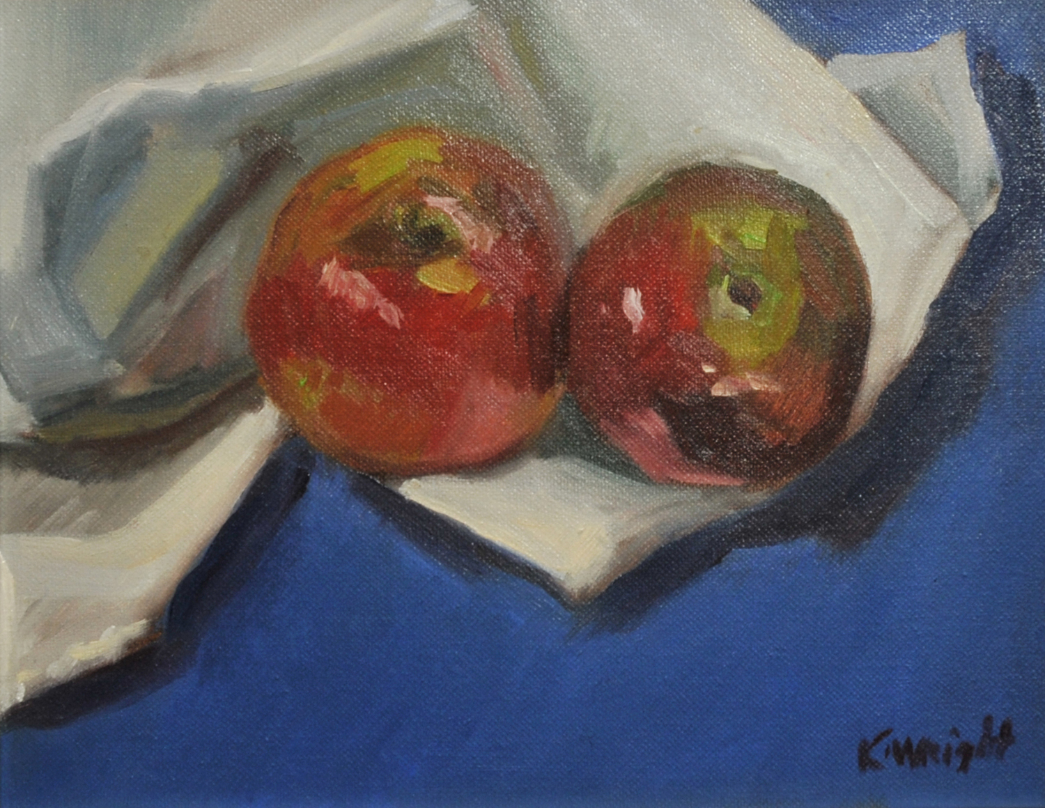 APPLES ON CLOTH – 14"x11"