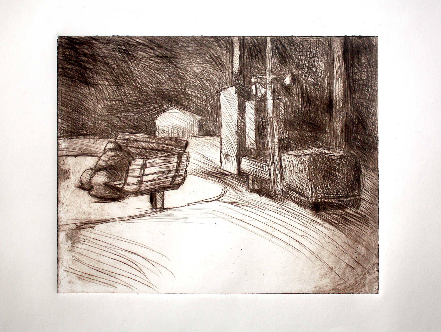 PLAYGROUND AT NIGHT – 12"x9”