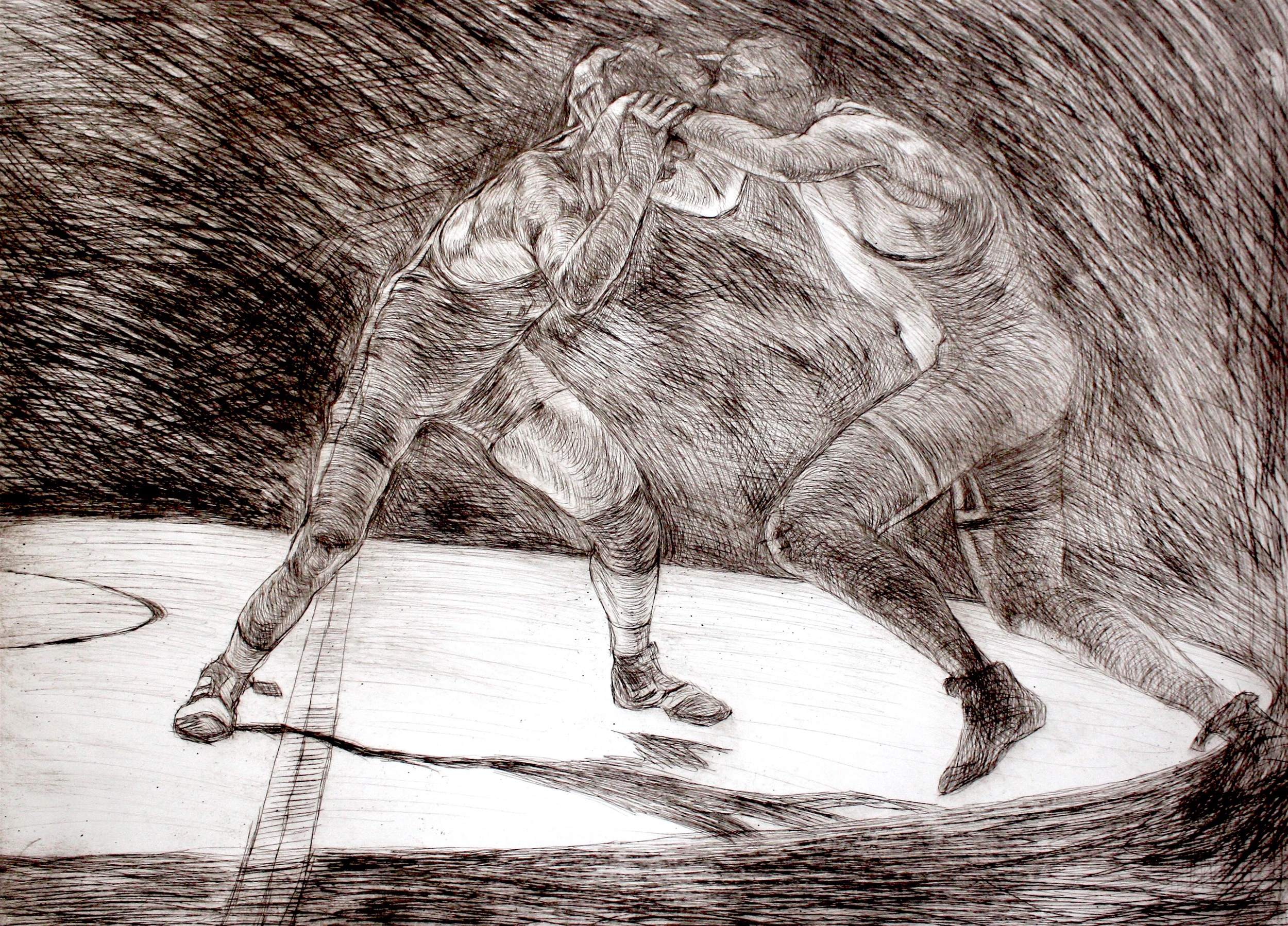 LA SALLE WRESTLER #2 – 24"x18"